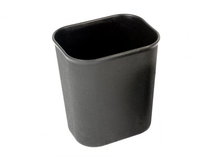 Balde do lixo à prova de fogo 13,2L, 210x280x310 mm, preto