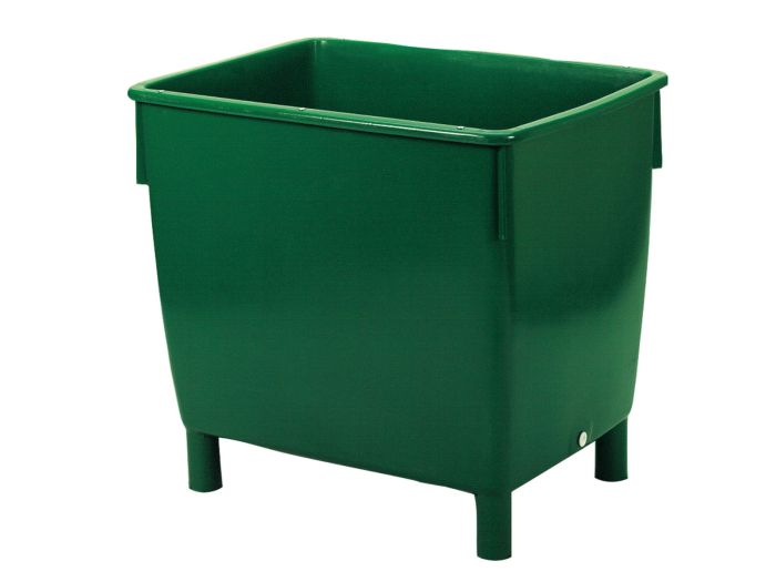 Caixa de grande volume 400L 945x725x830 mm, com 4 pés, verde