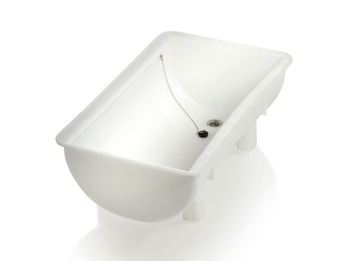 Cuba de mistura 100L, 980x550x310, 4 pés, com dreno, branco