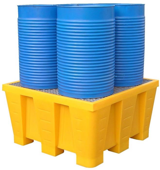 Bacia de retenção 880L, 1290x1290x705 mm, com grelha (por unidade)
