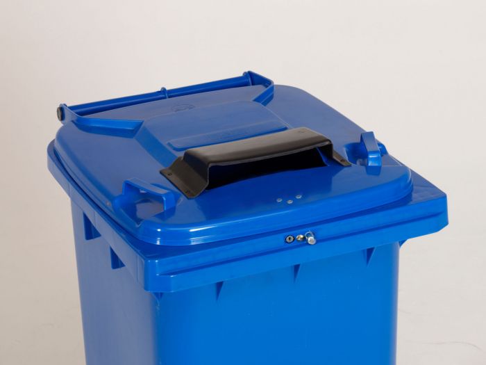 Contentor 120L, fechadura automática, abertura para papel contra chuva (por unidade)
