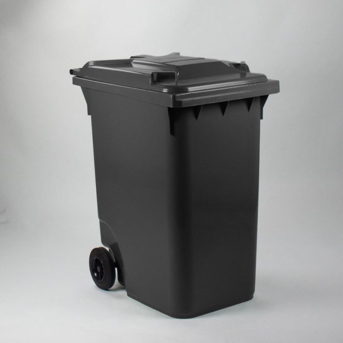 Contentor de lixo 360L com 2 rodas, antracite