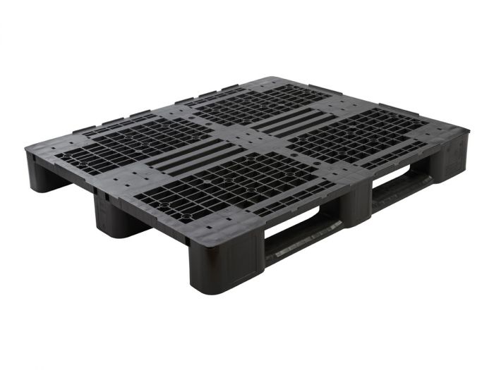 Mepal E-line palete c/3 patins, 1200x1000x145 mm piso aberto