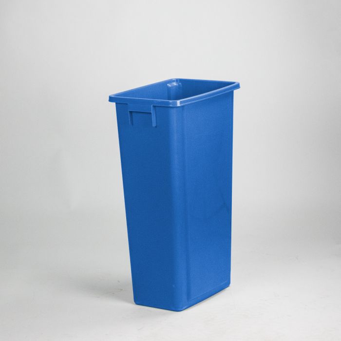 Contentor do lixo 80L, 460x320x762 mm, sem tampa, azul