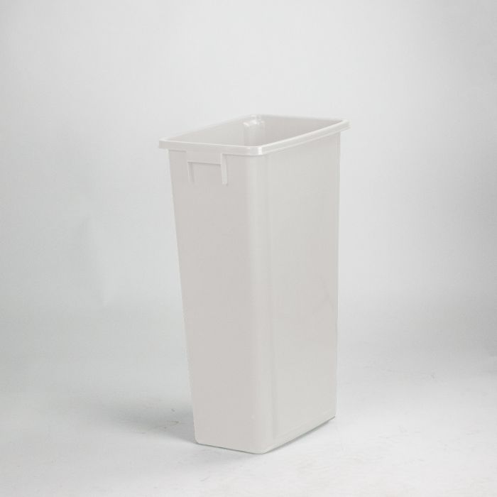 Contentor do lixo 80L, 460x320x762 mm, sem tampa, branco