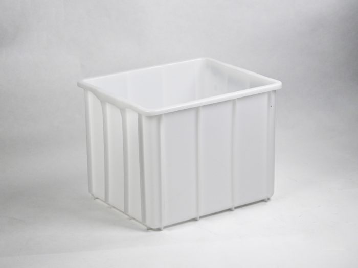 Caixa higiénica empilhável 600x500x445 mm 100L, branco