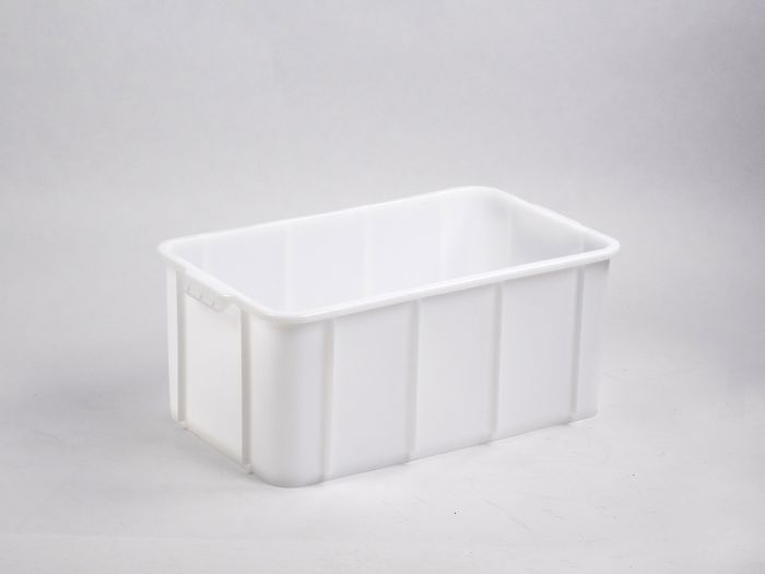 Caixa higiénica empilhável 625x370x260 mm 46L, branco