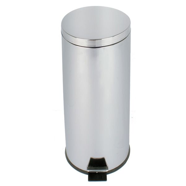 Balde aço inox com pedal, 30 lt, ø292x640 mm (por unidade)