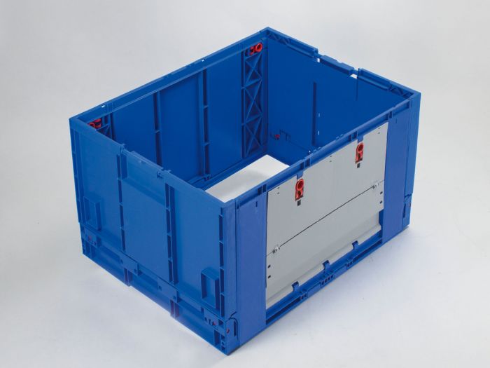 Caixa rebatível sem fundo com abertura 183 L 800x600x465 mm