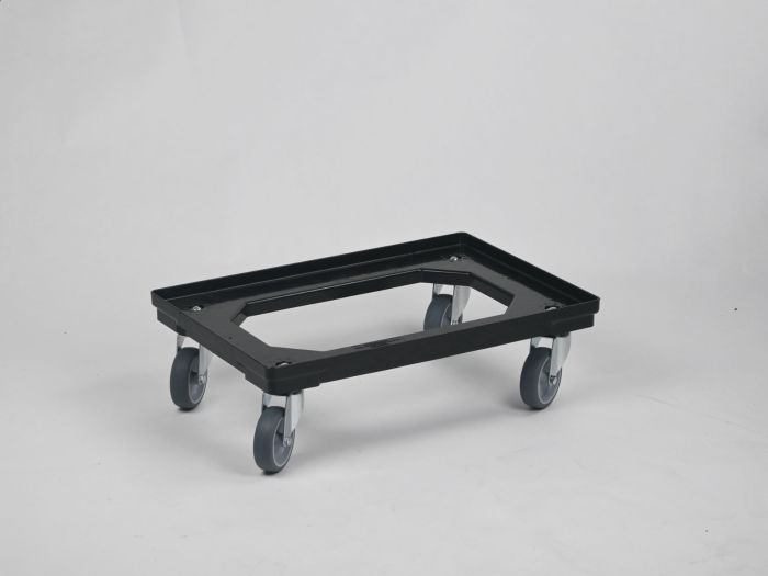 Plataforma rolante 610x410x173 mm, preto