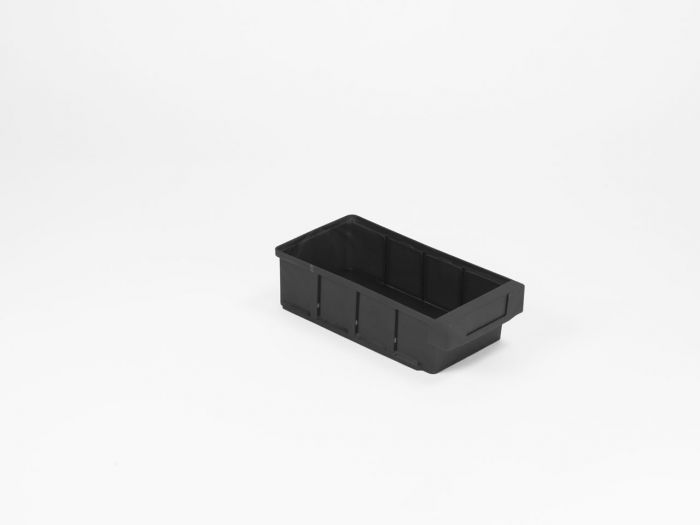 Caixa-gaveta antiestática, 300x93x83 mm no máximo 3 partições, preto