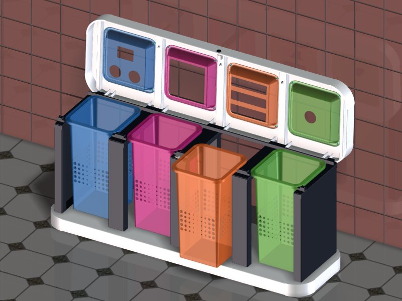 prototype contentor de recolha de resíduos